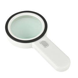 Tirlsy Magnifying Glass with Light, Magnifier 30X Handheld Illuminated Lighted Magnifier with 3 LED Lights for Seniors Reading, Inspection, Coins, Jewelry, Exploring