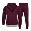 MANTORS Men's Hooded Athletic Tracksuit Casual 2 Pieces Suits Color
