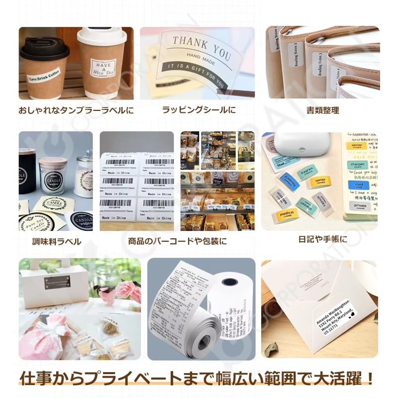P50 Thermal Label Printer, Exclusive App, Original Design, USB Charging,