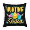 Hunting season heff hunting hilarious design Throw Pillow
