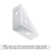 uxcell 10Pcs Angle Corner Brackets 38mm x 38mm, Cold Rolled