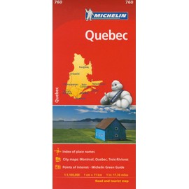 Michelin Quebec Map 760