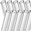 10PCS highly transparent, glass, straw