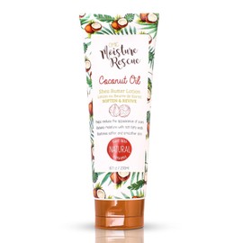 OMIC | Crema Loción Corporal Anti estrías | Moisture Rescue | Con Manteca de Karité y Aceite de Coco | Hidratante de rescate para revivir la Piel | Trata Sequedad y Sensación Tirante