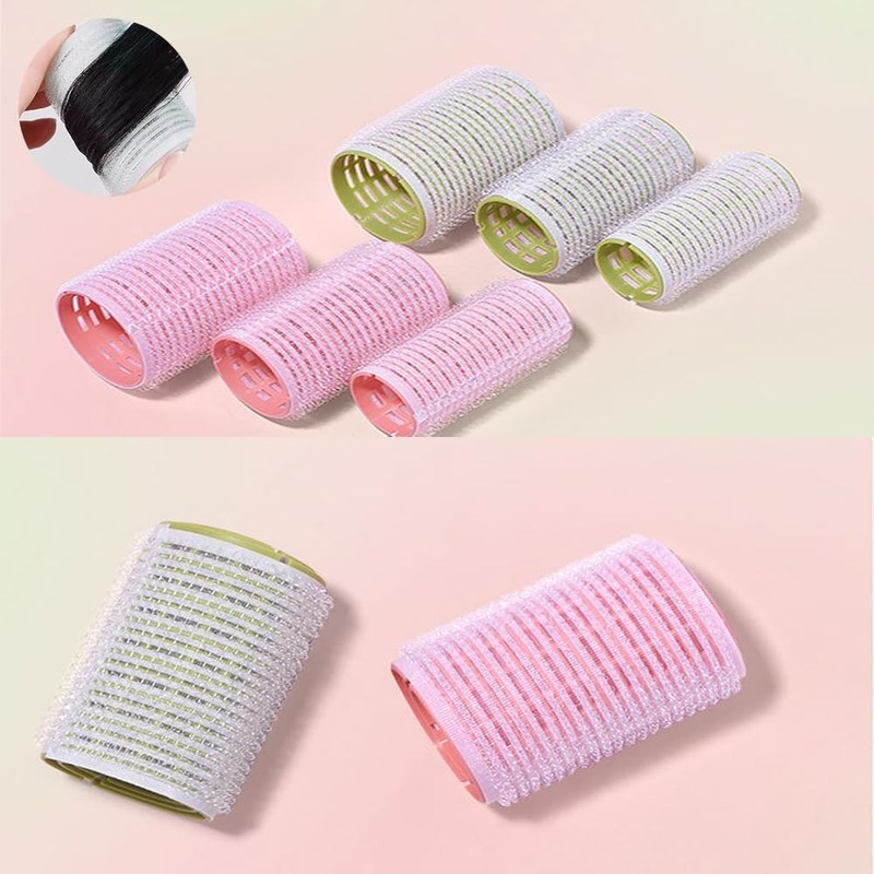 HOOWDAMY Hand Winding Curler, Bangs, Hair Roller Set, Set of