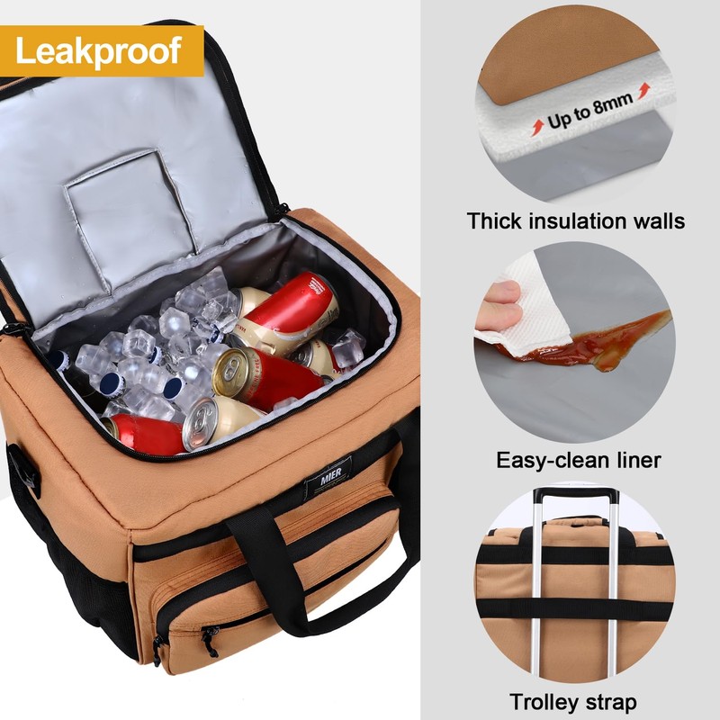 MIER 30L Extra Large Soft Cooler Bag with Bottle Opener