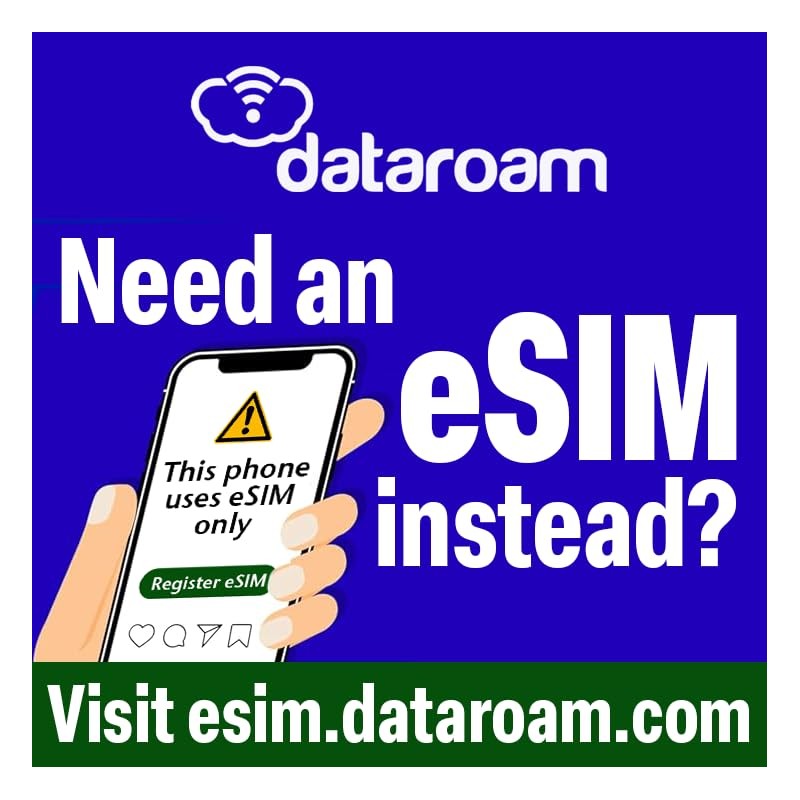 European Data SIM Card (48 GB). Works in 50 Countries