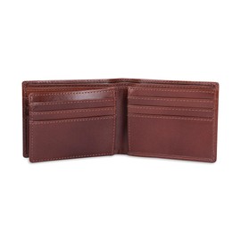 The Antiq Leather Wallet for men with RFID Blocking, Gift for Him, Bifold Wallets with 9 Credit Cards 1 ID Window, Wallet for Men, Men's Purse, Currency Organiser Single ID Wallet (Wine)