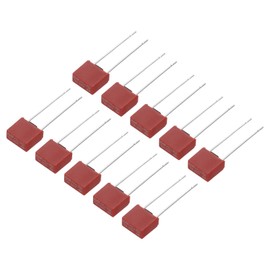 uxcell 25Pcs DIP Mounted Miniature Square Slow Blow Micro Fuse for Electronic Parts PCB LCD Repair, T8A 8A 250V, Red