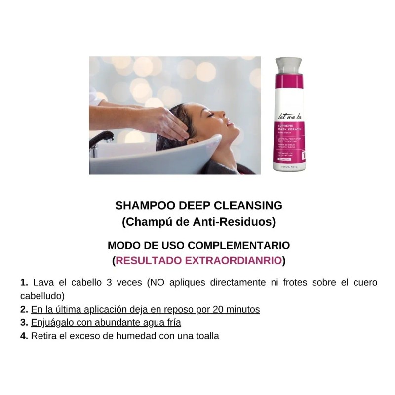 Tratamiento Cauterizador Let Me Be 500 Ml Blindaje Capilar