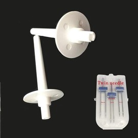 A Set Spool Pin+Pack Needle Extra Twin Needle for Sewing Machine Parts and Accessories B373,B375,BC2100WT,BM2600,CE4000#130920021/13092001/130920051,Sewing Machine Parts and Accessories,White