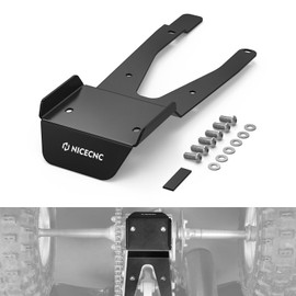 NICECNC Swing Arm Skid Plate Compatible with Honda TRX450R TRX450ER 2006-2014 Black,Replacement for 50355-HP1-600