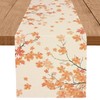 Fall Table Runner Maple Leaves Branches Glitter Table Decorations Autumn