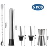 5 Pack Muddler for Cocktails Set - 304 Stainless Steel