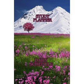 Undated Study Planner for Students – 130 Pages Floral Academic Organizer, Daily, Weekly & Monthly daily Schedule Notebook for College and High School