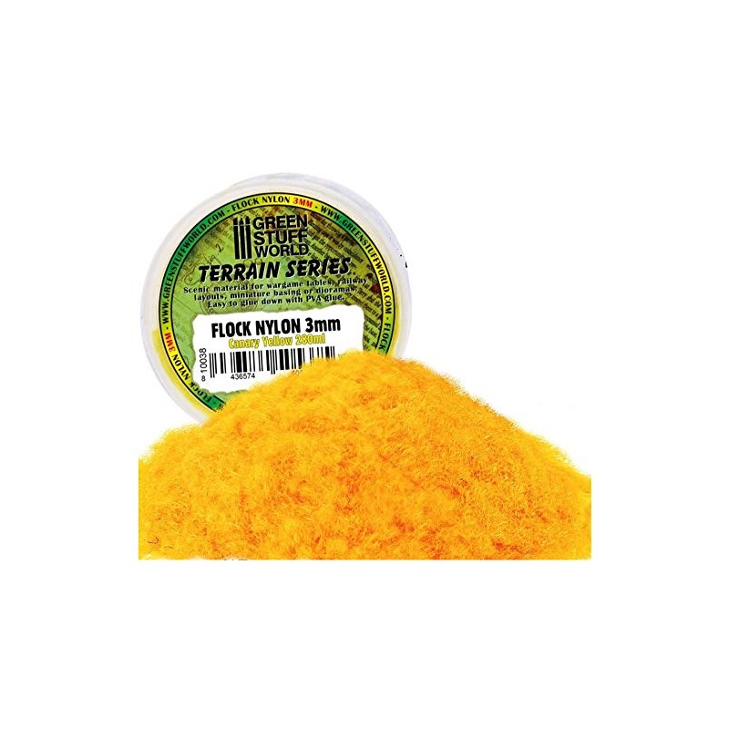 Green Stuff World Electrostatic Grass, Canary Yellow, 3 mm