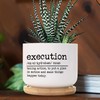DecStic Execution Definition Ceramic Planters Bible Verse Planters for Outdoor