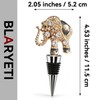 BLARYETI Elephant Wine Stopper, Lucky Trunk Up Animal Wine Bottle