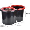 360° Spin Mop and Bucket w/wringer Set +2 Microfiber Refills
