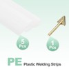 MECCANIXITY 5 Pcs White Plastic Welding Rods 9.5mm x 250mm