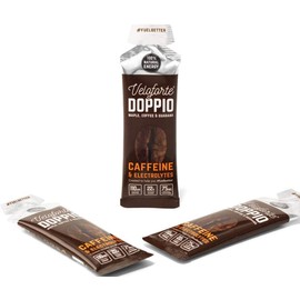 Veloforte Doppio Energy Gel, Fast Releasing Energy, 100% Natural & Delicious Energy Gels with 22g of Natural Energy and 75mg Caffeine, Doppio Flavour (Maple, Coffee & Guarana)