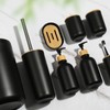KASUNTING Black Bathroom Accessories Set 8 PCS, Matte Black Bathroom