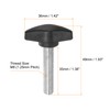 sourcing map 4pcs Tee Wing Knobs Thumb Screws M8 x