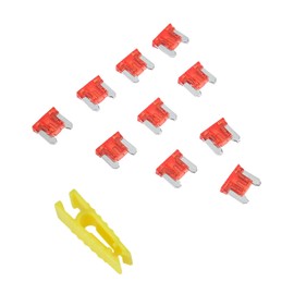 30 Amp Car Fuses Assortment Kit, Professional Breaker Fuses Kit, 10pcs Assorted Blade Type Fuse Set, Mini Equipped with Fuse Puller, Circuit Breaker Resettable Fuse for Auto, Rv, Truck, Moto, Boat