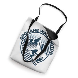 Spokane Washington Ski Resort Winter Skiing Tote Bag