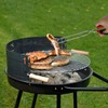 HINMAY Extra Long Scissor Tongs 16-Inch Stainless Steel Barbecue Grilling