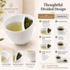 Divided Ceramic Tea Cup for Loose Leaf Tea & Drip