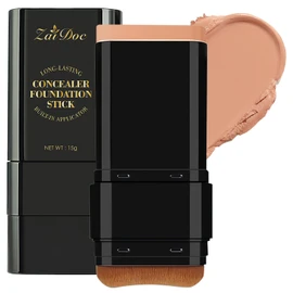 ZAIDOC Long-Lasting Concealer Foundation Stick, Creamy Full Coverage, Hydrating Olive & Camellia Formula for Dark Circles & Blemishes, 2.09 oz (05#)