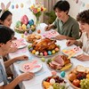 160 Pcs Pastel Plastic Silverware Rabbit Party Supplies Plastic Disposable