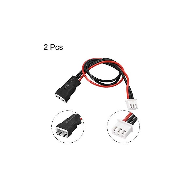 uxcell 2S Lipo Balance Cable Extention Wire 20CM Adapter 2PCS