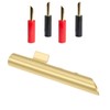 Briny River 10Pcs 4mm Banana Connectors Gold-Plated Copper Banana Plug