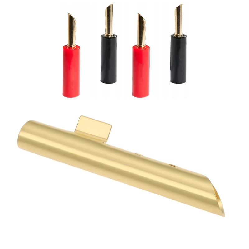 Briny River 10Pcs 4mm Banana Connectors Gold-Plated Copper Banana Plug