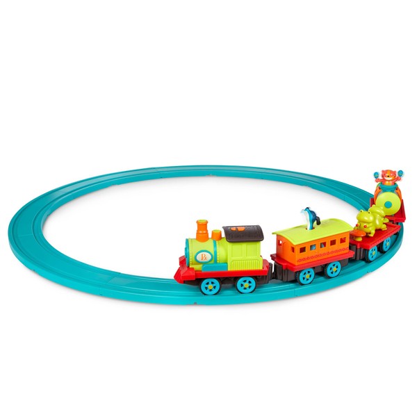 B. toys- Critter Express- Train Set – Musical Train – Lights & Sounds – Classic Toys for Toddlers, Kids – 2 Years +