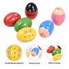 6 Pack Wooden Shake Egg Easter Egg Percussion Instrument Interesting