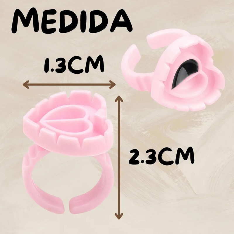 200 Anillo Para Pegamento Pestaas Soporte Ajustable Set F Surtidos