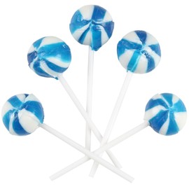 Blue Lollipops - 2 Pounds - Blue Raspberry Flavor - Bulk Light Blue Candy - Baby Boy Shower Candies - Gender Reveal Favors - Blue Party Favors