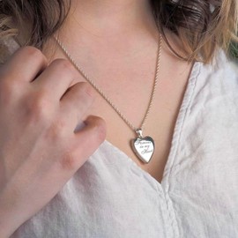 Stocking Stuffers for Teens Locket Necklace for Women Girls Picture Necklace Heart Locket Necklace Christmas Gift Photo Lockets that Hold Picture Love Heart Image Necklaces