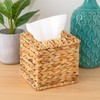 Water Hyacinth Handwoven Tissue Box Cover Rattan Wicker Tissue Box