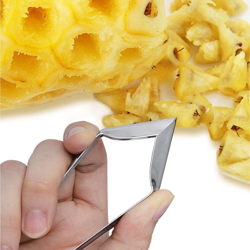 2 Pieces Pineapple Corer,Strawberry Huller,Pineapple Eye Peeler,Fruit Vegetable Stem Remover