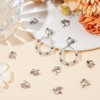 SOFPLATE 1 Box 80Pcs Silver Earring Converter Clip on Earrings