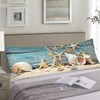 Beach Body Pillow Cover 20x54 Pillow Case Coastal Starfish Seashell