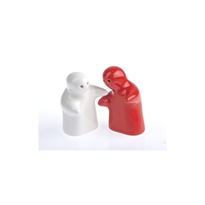 by-Bers.de Salt and Pepper Spirits Hugging Lovers Ghost MiniBoos Ceramic
