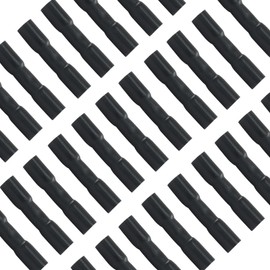 Murtenze 50 Pcs 14-12 AWG Heat Shrink Butt Connectors, Insulated Waterproof Electrical Wire Connectors Crimp Terminals, for Marine/Automotive, Black