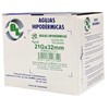 Caja 100 Agujas Hipodérmica Desechable Calibre 21G x 32 mm