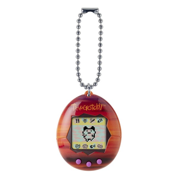Tamagotchi 42865 Original Sunset-Feed, Care, Nurture-Virtual Pet with Chain for on The go Play