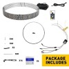 Gearzaar Set 4x 15.5'' RGB Wheel Ring Light LED Kit